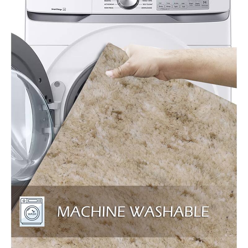 Home Weavers Cloud Comfort 100% Microfiber Bathroom Rug Non Slip Bath & Water Absorbent Soft Bath Mat 4 PC Set