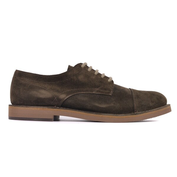Shop Brunello Cucinelli Mens Brown Suede Stitched Cap Toe Shop Brunello Cucinelli Mens Brown Suede Stitched Cap Toe