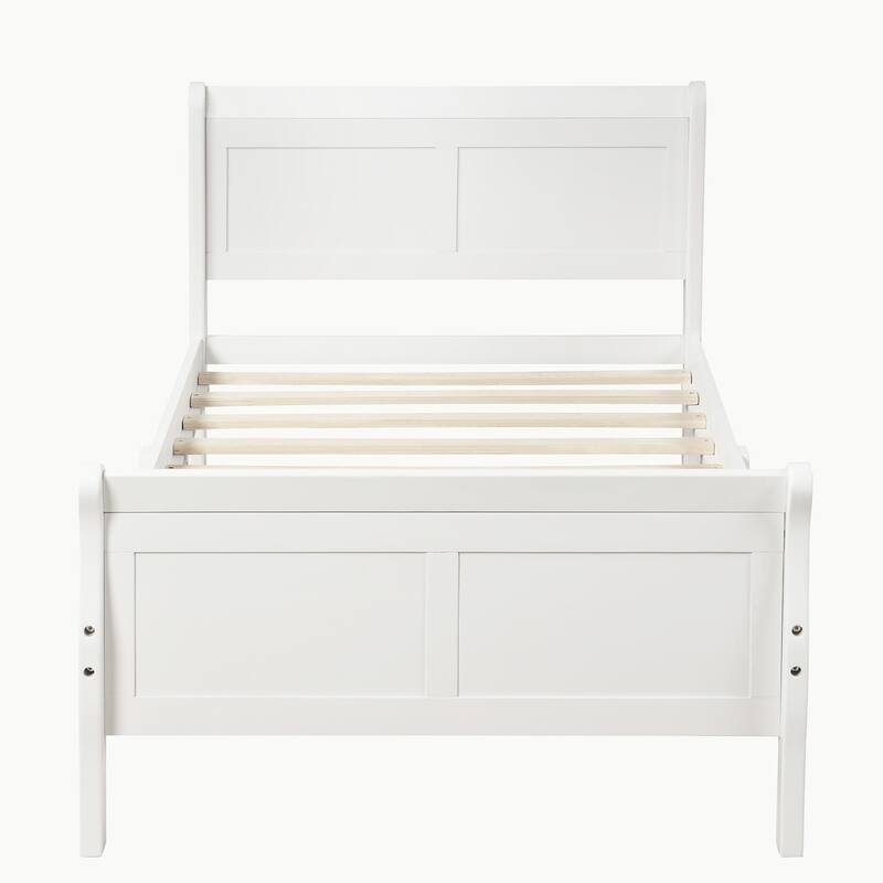 Full Queen Twin Size Wood Platform Bed