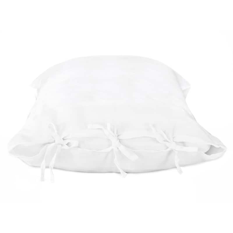 Belgian Flax Linen Collection Tie Pillowcase Set