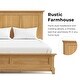 preview thumbnail 9 of 20, Furniture of America Wellington Farmhouse Natural Oak 2-Piece Wood Kids Bedroom Set