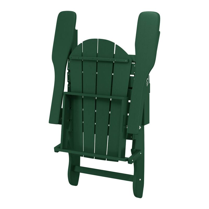 Laguna Outdoor 5-Piece Adirondack Chair With Square Coffee Table Conversation Set