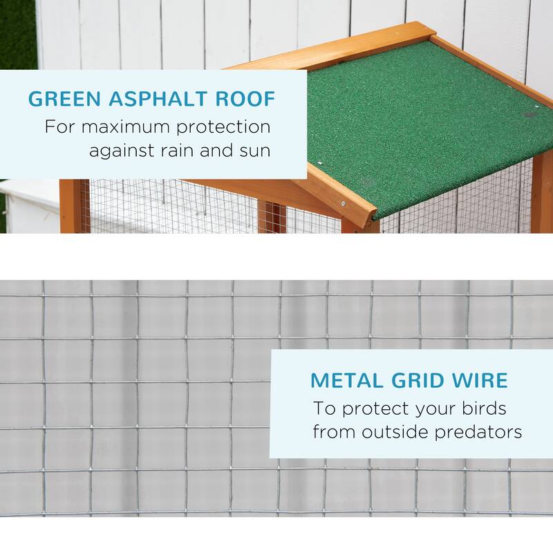 Large Vertical Bird Cage with Strong Wire and Fir Wood Frame