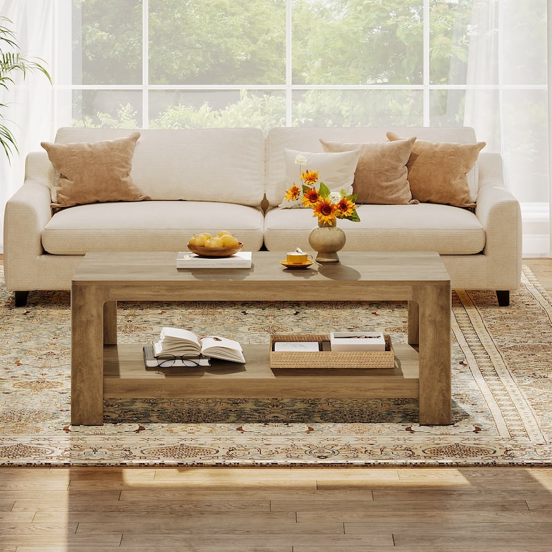 47.24" Rectangle Coffee Table for Living Room