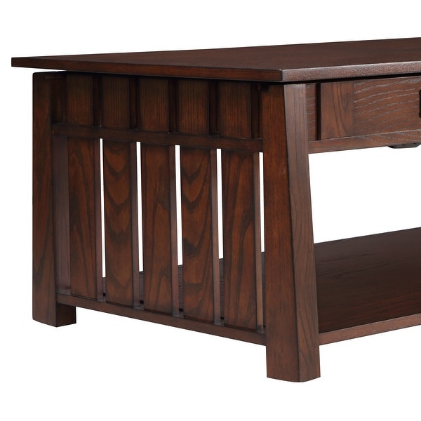 DH BASIC Mission 46-inch Wood Lift Top Coffee Table - On Sale