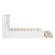 preview thumbnail 20 of 22, Full Size Solid Pine Platform Kids Bed Frame with Storage Headboard, Charging Station, and 2-Drawers, Easy to Assemble, Grey