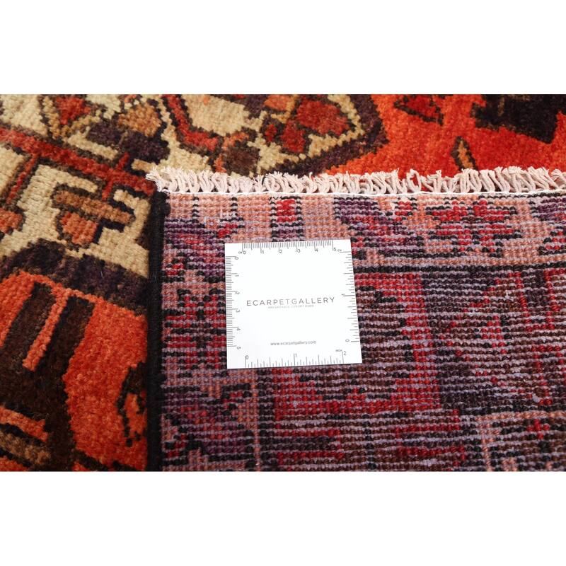 ECARPETGALLERY Hand-knotted Kayseri Vintage Light Red Wool Rug - 4'10 x 6'9