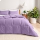 preview thumbnail 22 of 138, Bare Home Hypoallergenic Down Alternative Comforter Set Oversized King - Lavender