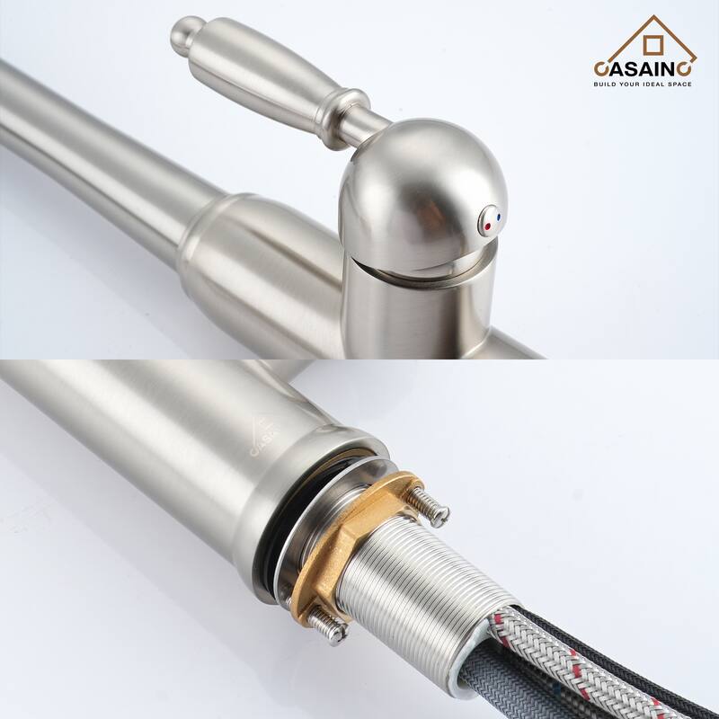 Single Handle Pull-Down Sprayer Kitchen Faucet