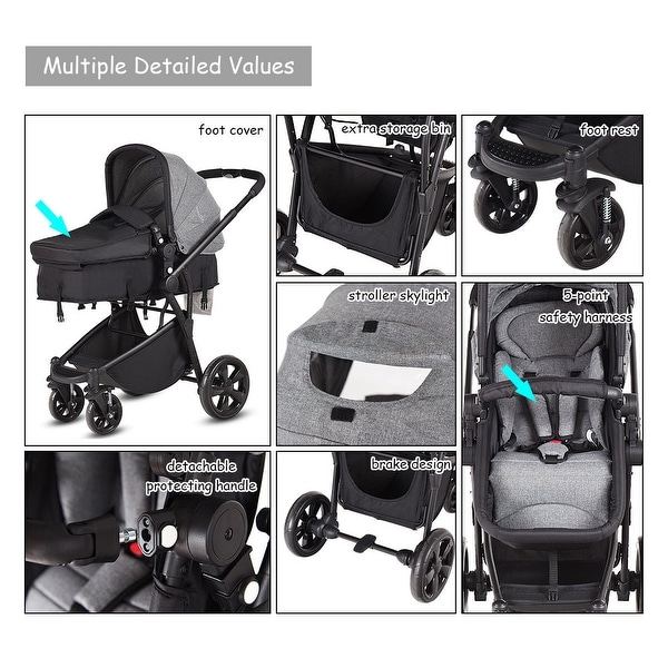 baby pushchair with car seat