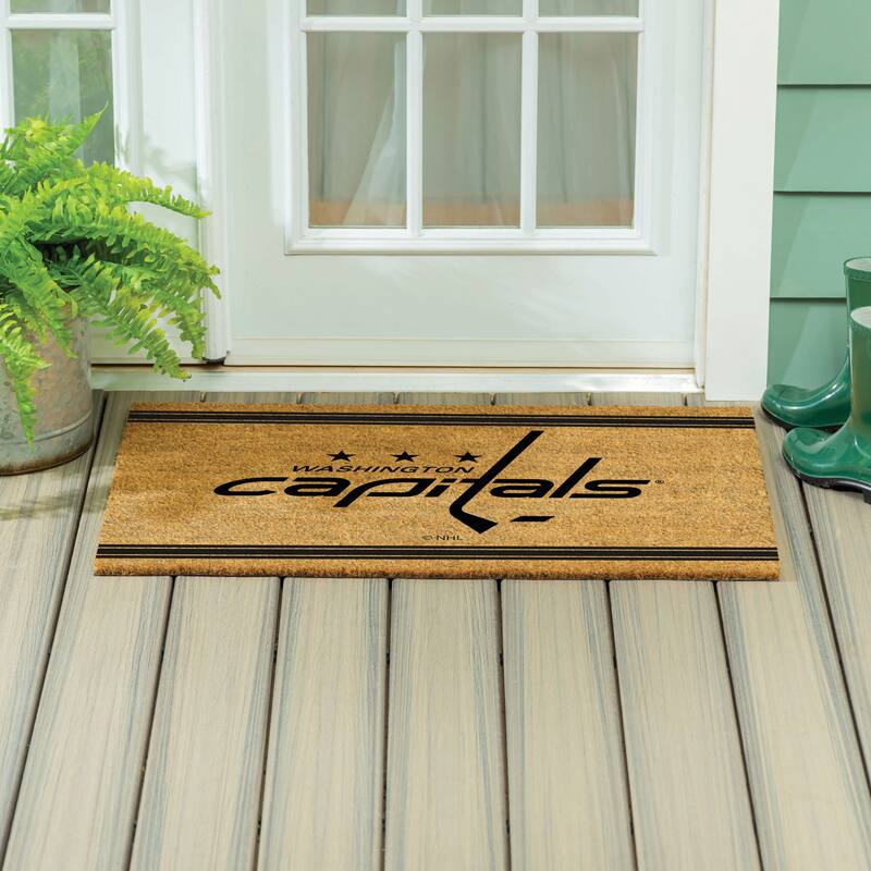 Washington Capitals Monochrome Indoor/Outdoor Coir Door Mat