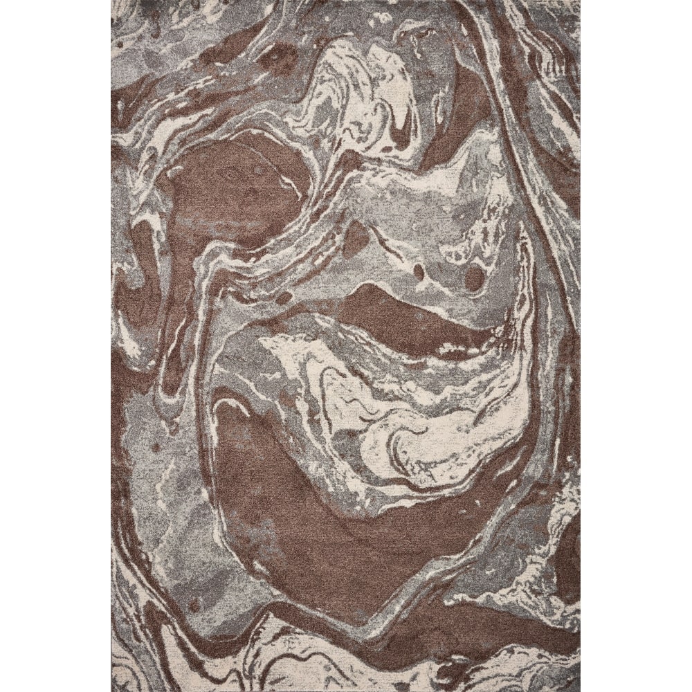 Carbon Loft Mid-century Mocha Abstract Area Rug