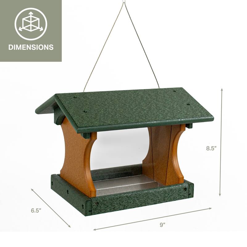 OUTDOOR LEISURE PRODUCTS Model GM17TGC Small Bird Feeder Made with High Density Poly Resin