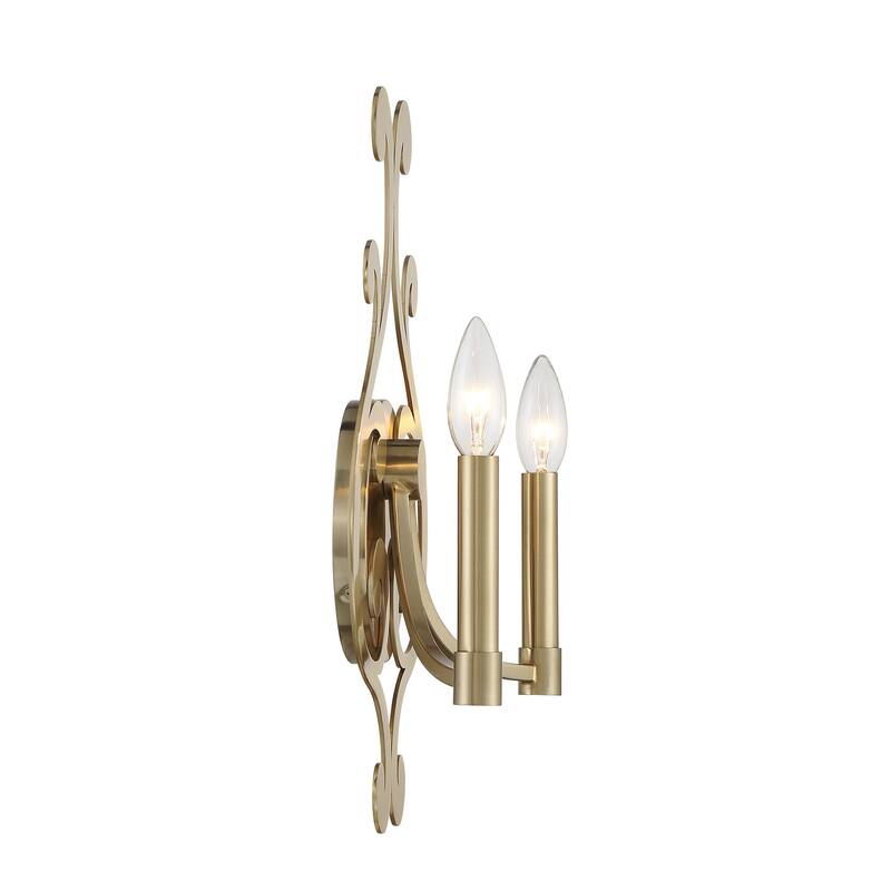 Savoy House 9-6094-2 Lombard 2 Light 17" Tall Bathroom Sconce