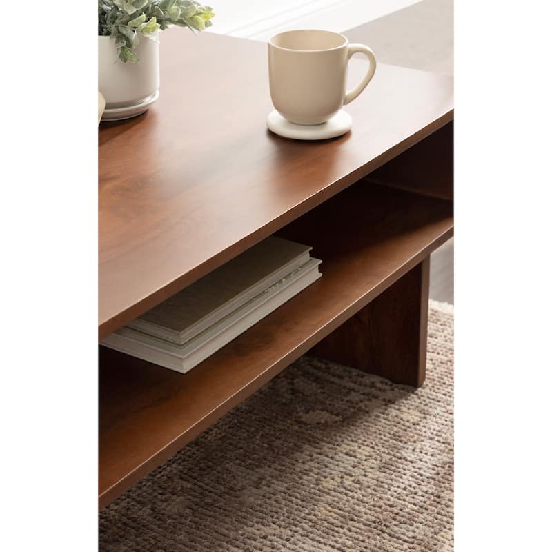 Kate and Laurel Torroba Ribbed Coffee Table