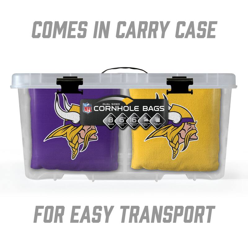 Minnesota Vikings NFL Dual Sided Pro Stop & Slide Cornhole Bags