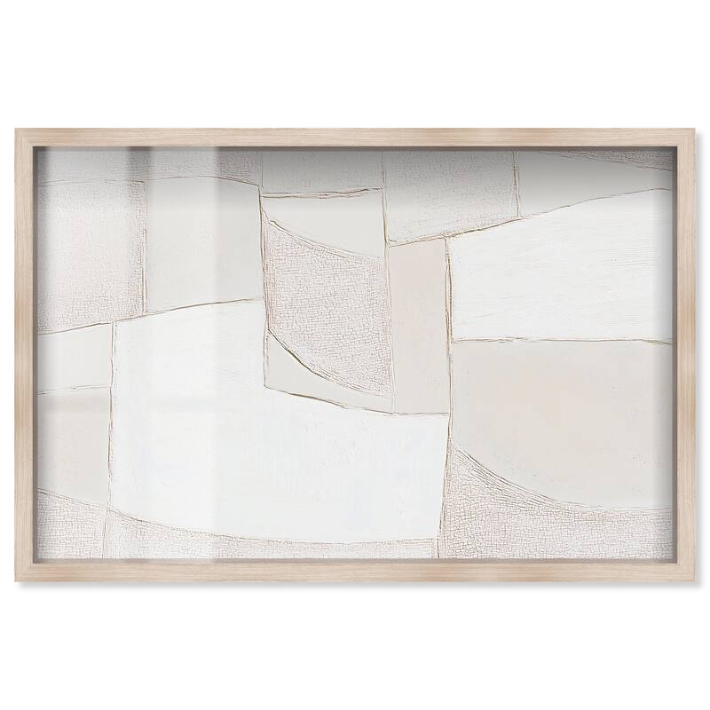 Veiled Calm Shadowbox by Art Remedy - Natural - 54" x 36"