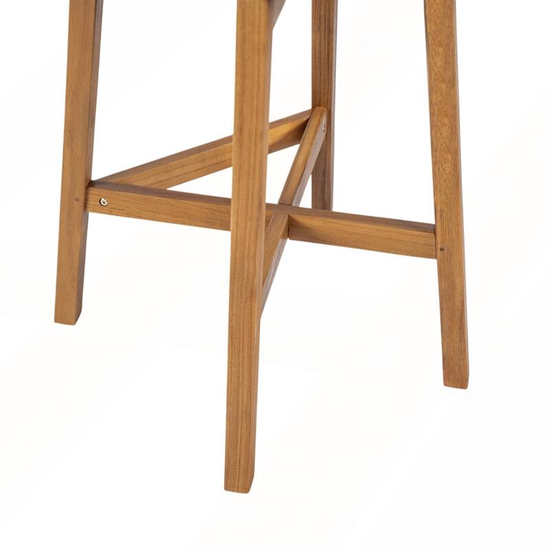 Outdoor Bar Stool with Wicker Set of 2