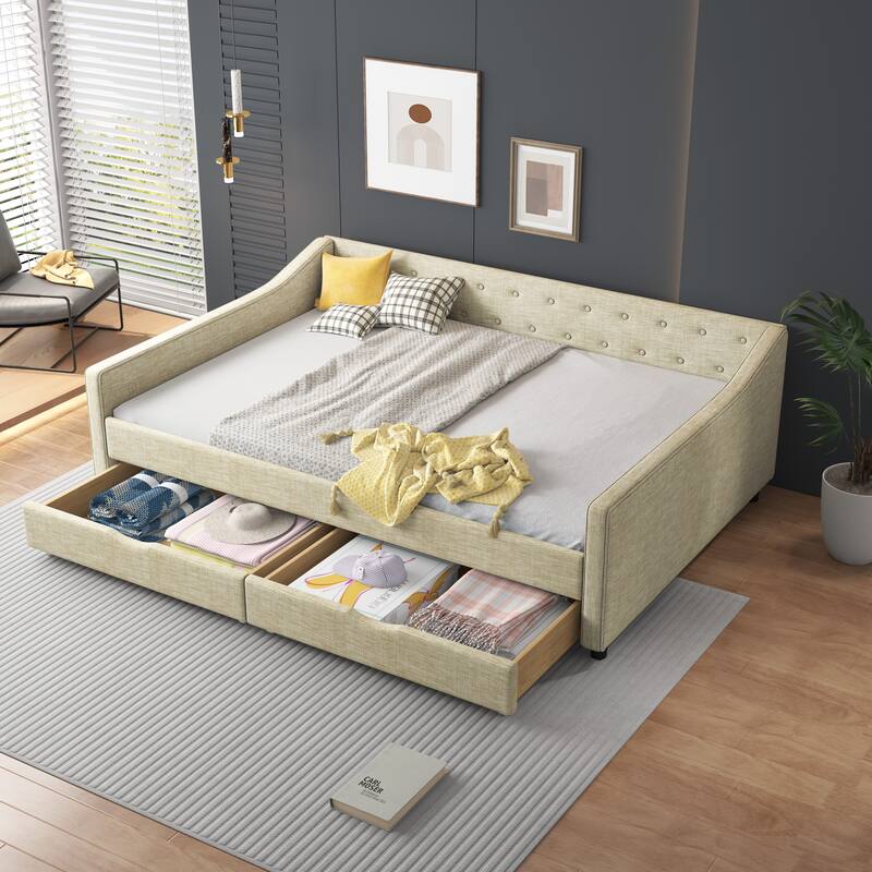Full Size Daybed with Drawers