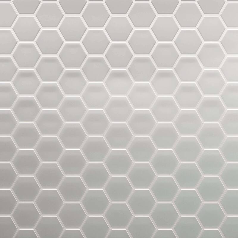 Cruz Bay Studio MKT2854 3" Beehive - 10" x 12" Geometric Floor and - Misty Grey Matte