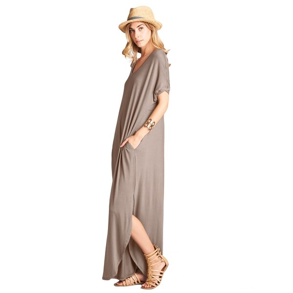 Classic Solid Maxi Dress In 8 Colors