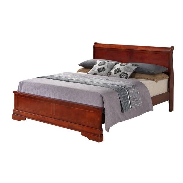 LYKE Home Anabelle Wood Panel Bed Overstock 36043852