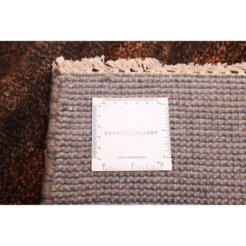 ECARPETGALLERY Hand-knotted Pak Finest Gabbeh Taupe Wool Rug - 4'11 x 6'10