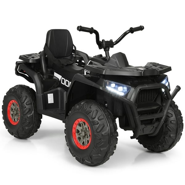 slide 2 of 32, 12V Kids Electric 4-Wheeler ATV with 2 Speeds and LED Lights - 44.5" x 27" x 30" (L x W x H)