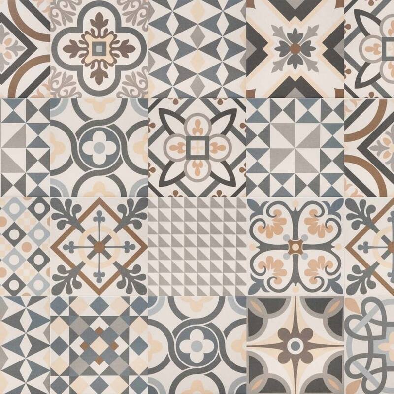 The Tile Life Ellis Taco 6.5x6.5 Grey Porcelain Floor & Wall Tile