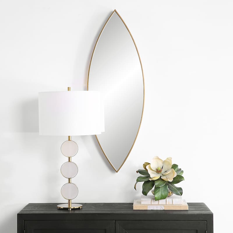 Uttermost Ellipse Gold Mirror - 14 W X 39.75 H X 3.125 D (in)
