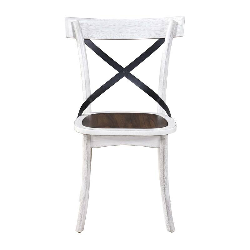 2 Pieces Set Dining Side Chair Rustic