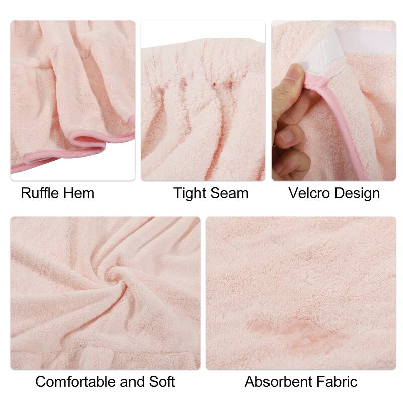 Bath Wrap Towel for Women Shower Robe Adjustable Closure Bath Wrap