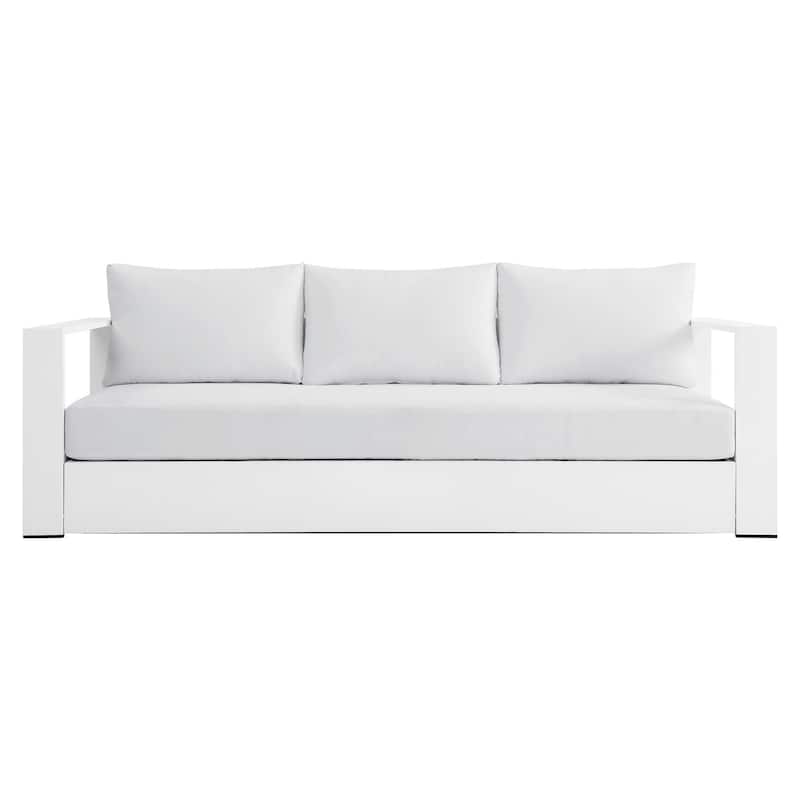 Tahoe Outdoor Patio Powder-Coated Aluminum Sofa