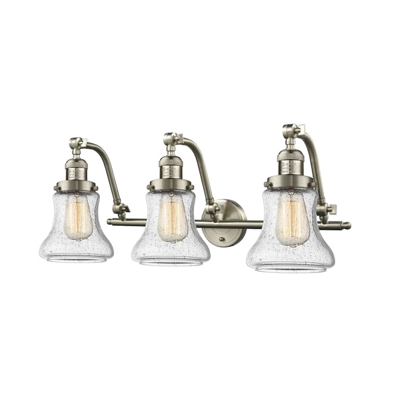 Innovations Lighting Bellmont 3 Light 28" Wide Bathroom Vanity Light - Satin Brushed Nickel / Seedy