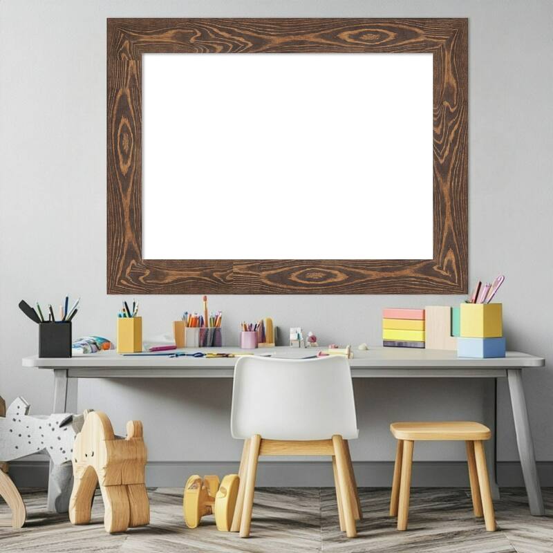 Amanti Art Bridge Black Framed Dry Erase Magnetic Board