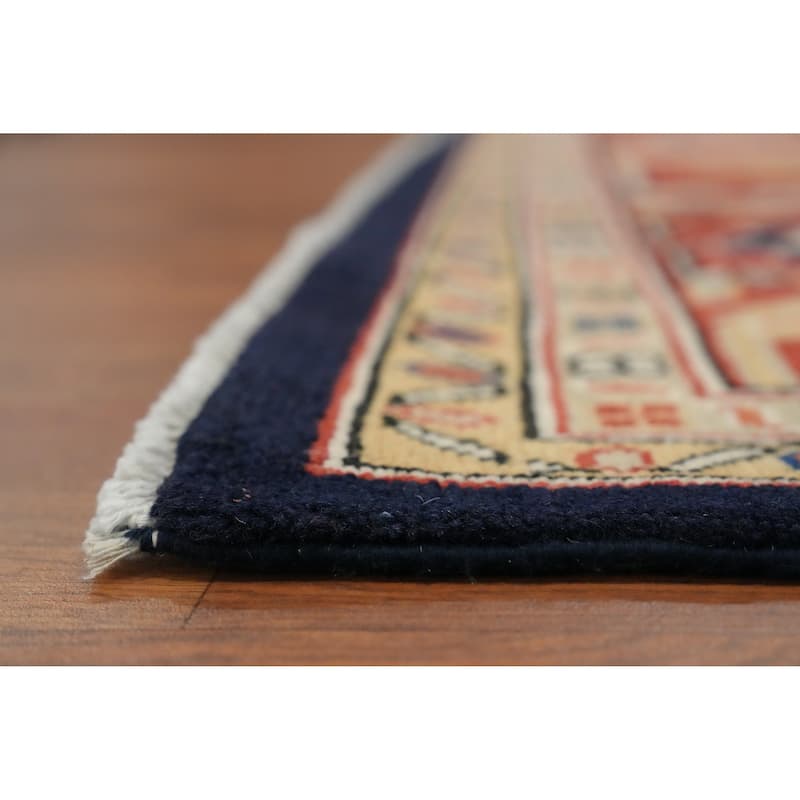 Hand Knotted Oriental 100% Wool Carpet Traditional Medallion Oranges & Rust Ziegler Area Rug - 11' 8'' X 8' 11''