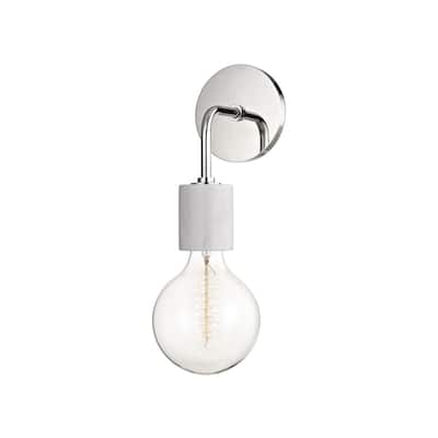 Mitzi by Hudson Valley Asime 1-light Polished Nickel Wall Sconce