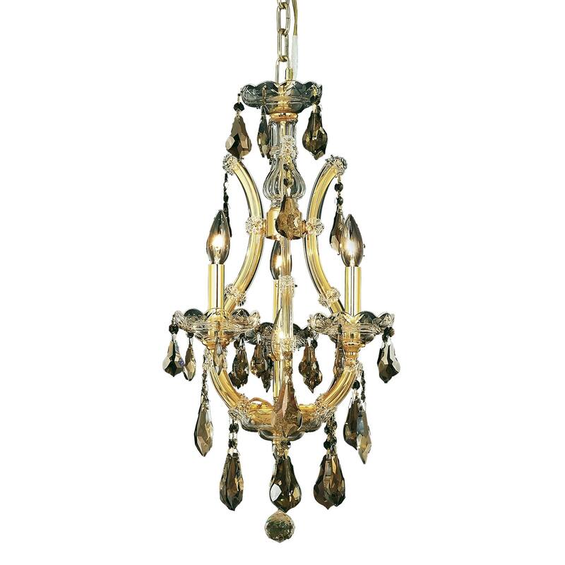 Fleur Illumination 4 light Gold Chandelier