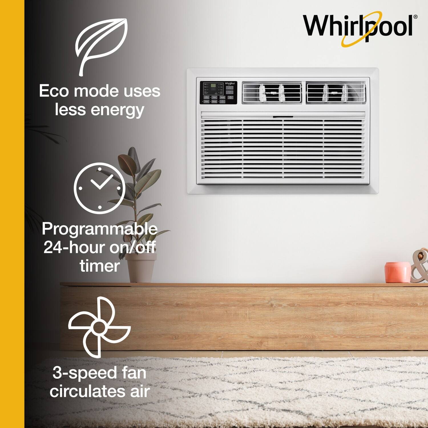 Whirlpool 10,000 BTU 230V ThroughtheWall Air Conditioner with Remote