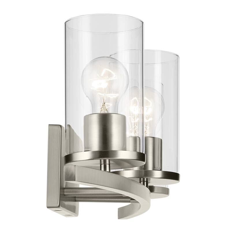 Kichler Lighting Crosby Bathroom Vanity Light with Clear Glass