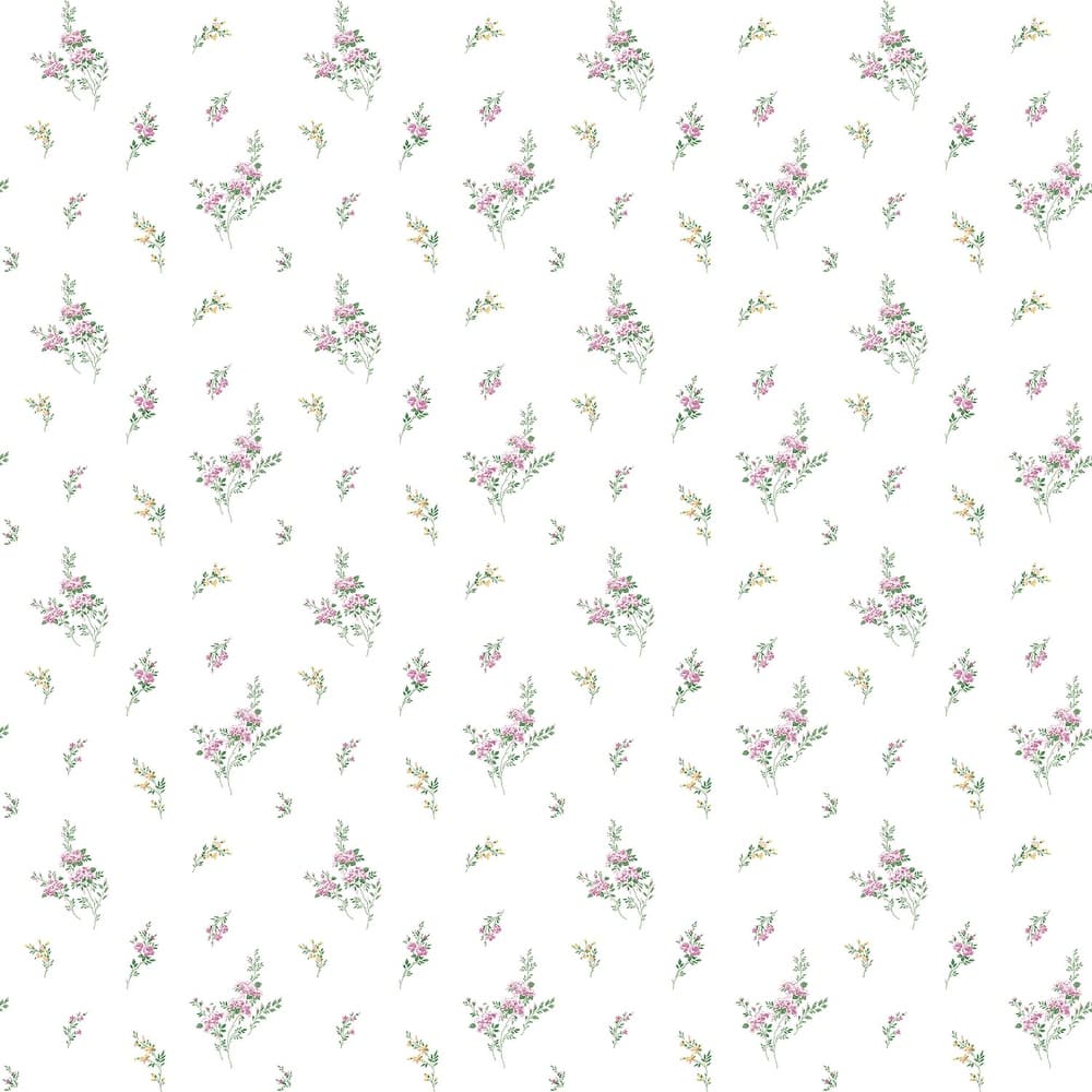 Galerie Wallcoverings Miniatures 3 Tiny Rose Cluster Design Vinyl on Non-woven Matte Wallpaper Roll