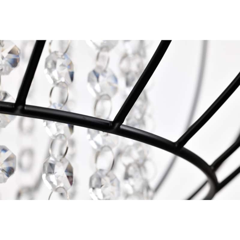 Kate Traditional Crystal Antique Chandelier Bronze and Black Finish