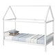 preview thumbnail 42 of 44, Twin Size Solid Wood House Frame Platform Bed, with Headboard and Footboard, with Underbed Storage Space, Minimalist Kids Bed