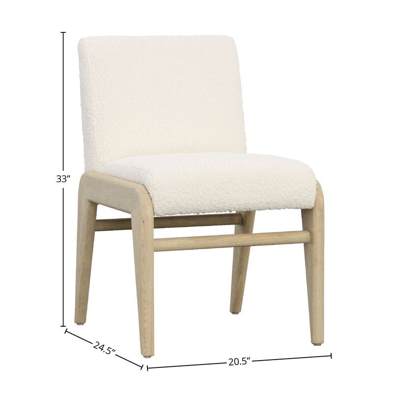 Fleetwood Upholstered Dining Chair, Cream