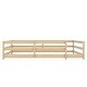 preview thumbnail 68 of 70, Full Size Montessori Floor Bed with Safety Fence, Solid Pine Wood Frame, Kids Low-Profile Bed for Boys and Girls, Easy Assembly