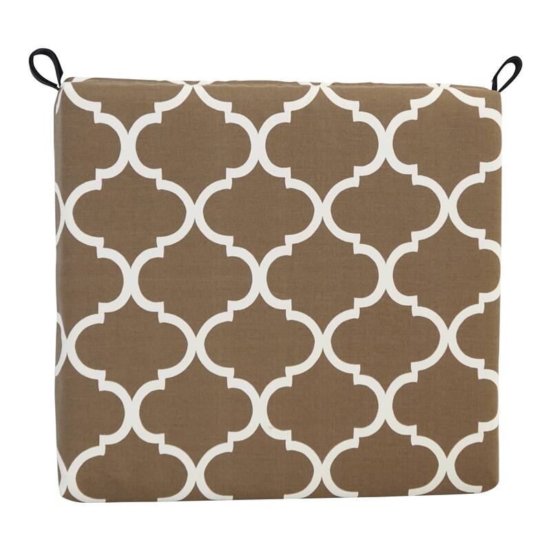 20-inch by 19-inch Patterned Outdoor Chair Cushions (Set of 2) - 20 x 19