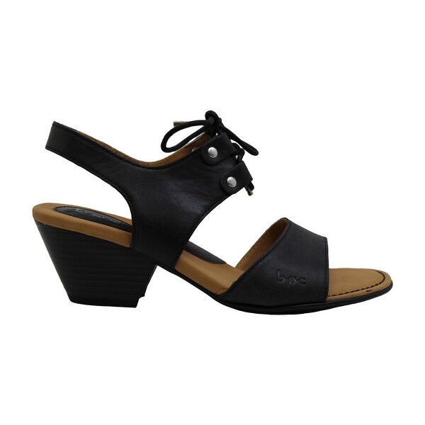blaire leather strap sandals black