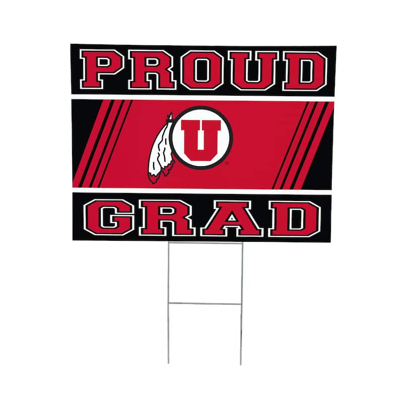 University of Utah 24" x 18" Graduation Coroplast Outdoor Yard Sign