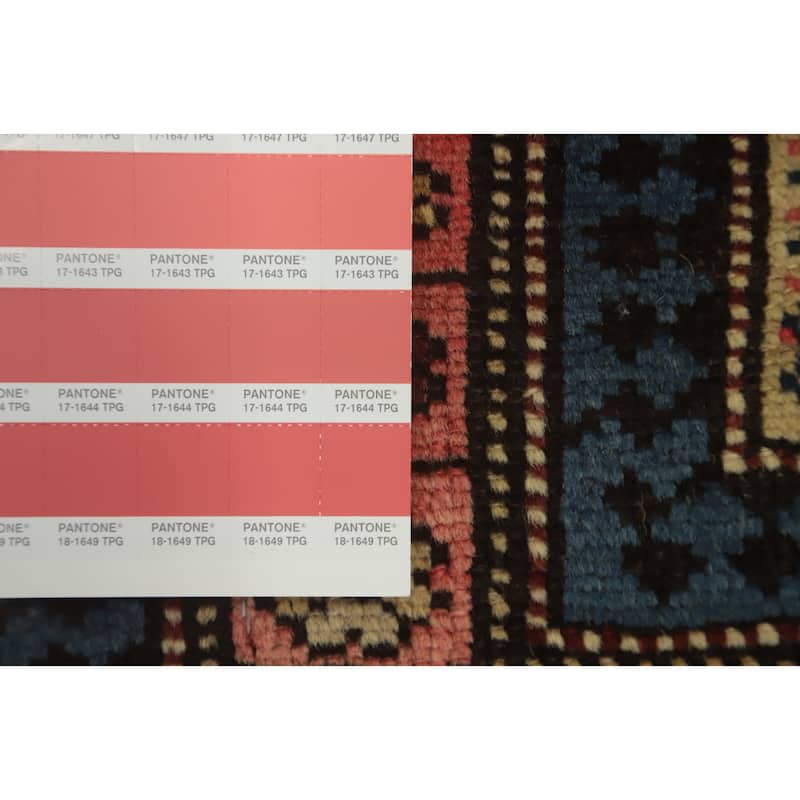 Hand Knotted Oriental 100% Wool Carpet Traditional Geometric Multi-Colored Kazak Area Rug - 5' 5'' X 3' 10''