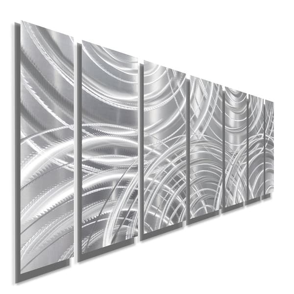 Shop Statements2000 Large Metal Wall Art Modern Abstract Silver